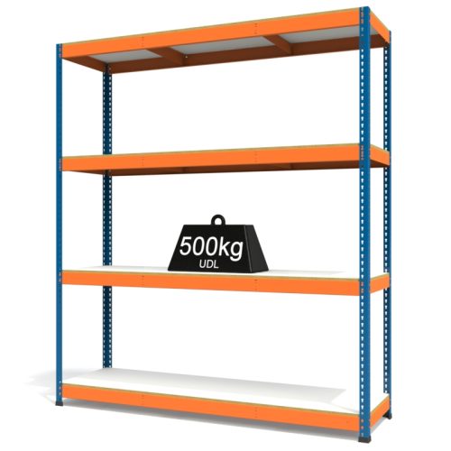 RAX1 Blue and Orange with Melamine Shelves