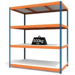 RAX1 Blue and Orange with Melamine Shelves