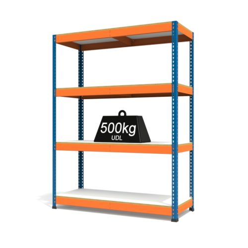 RAX1 Blue and Orange with Melamine Shelves