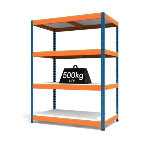 RAX1 Blue and Orange with Melamine Shelves