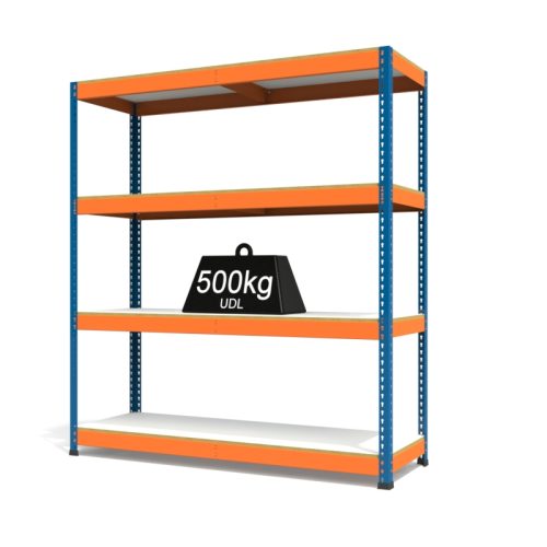 RAX1 Blue and Orange with Melamine Shelves