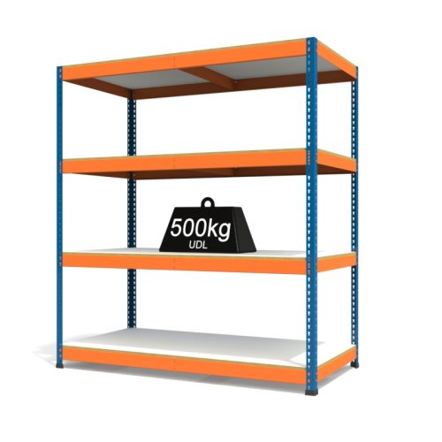 RAX1 Blue and Orange with Melamine Shelves