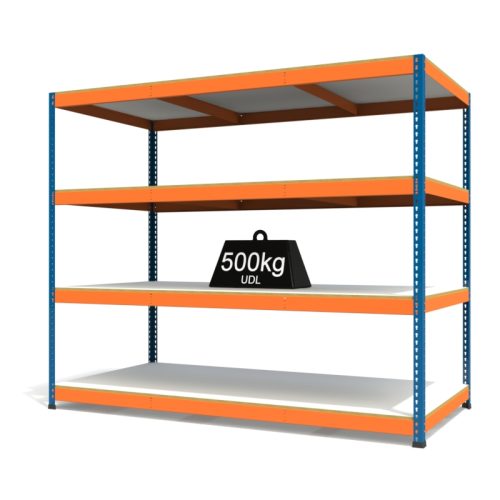 RAX1 Blue and Orange with Melamine Shelves