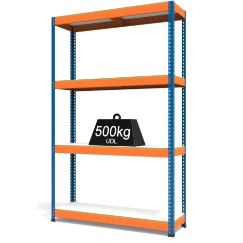 RAX1 Blue and Orange with Melamine Shelves