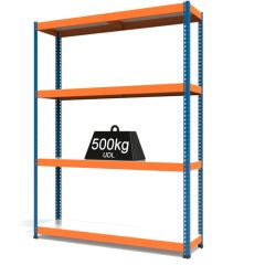 RAX1 Blue and Orange with Melamine Shelves