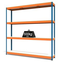 RAX1 Blue and Orange with Melamine Shelves