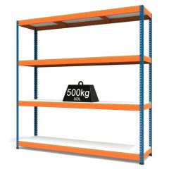 RAX1 Blue and Orange with Melamine Shelves