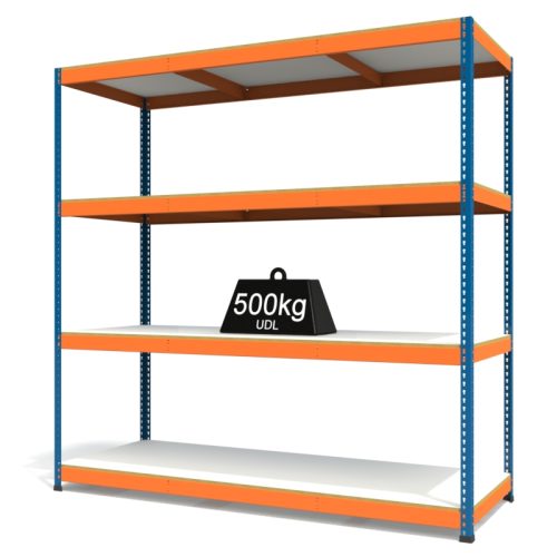 RAX1 Blue and Orange with Melamine Shelves