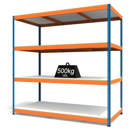 RAX1 Blue and Orange with Melamine Shelves