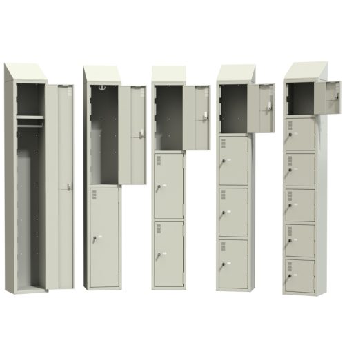 Steel Lockers - Smoke White - Bespoke Colours Available