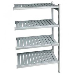 Plastic shelving extension bay