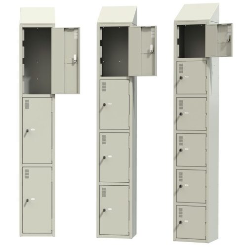 Steel Lockers - Smoke White - Bespoke Colours Available - Image 2