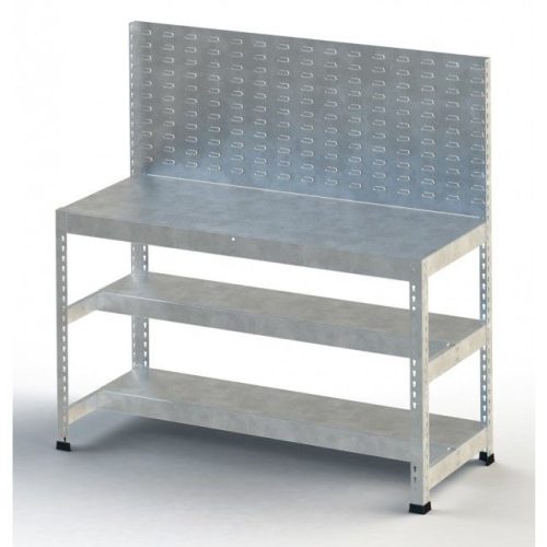 Galvanised Heavy Duty Workbench with Louvre Panel - Image 5