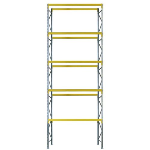 Pallet racking with 5 levels